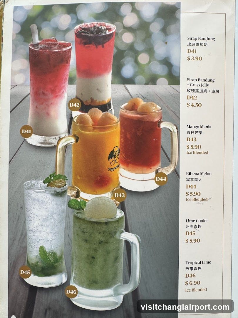 Beverage Menu Display