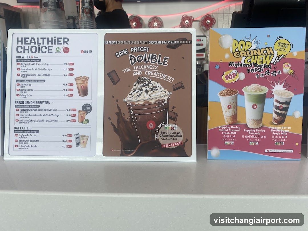 Drink Menu Display