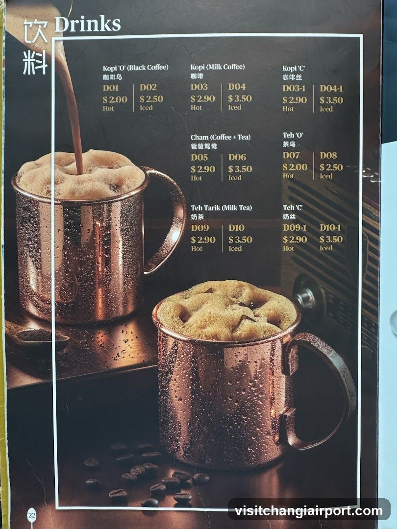 Drinks Menu Page
