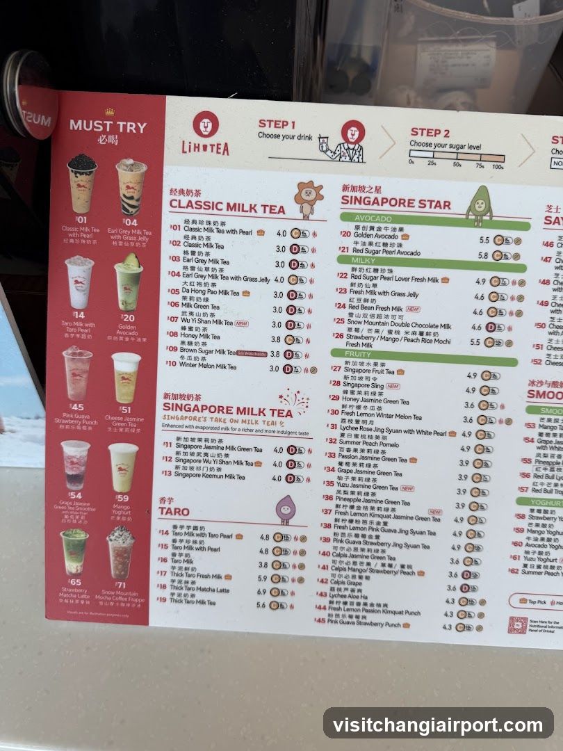 Lihotea Menu Board