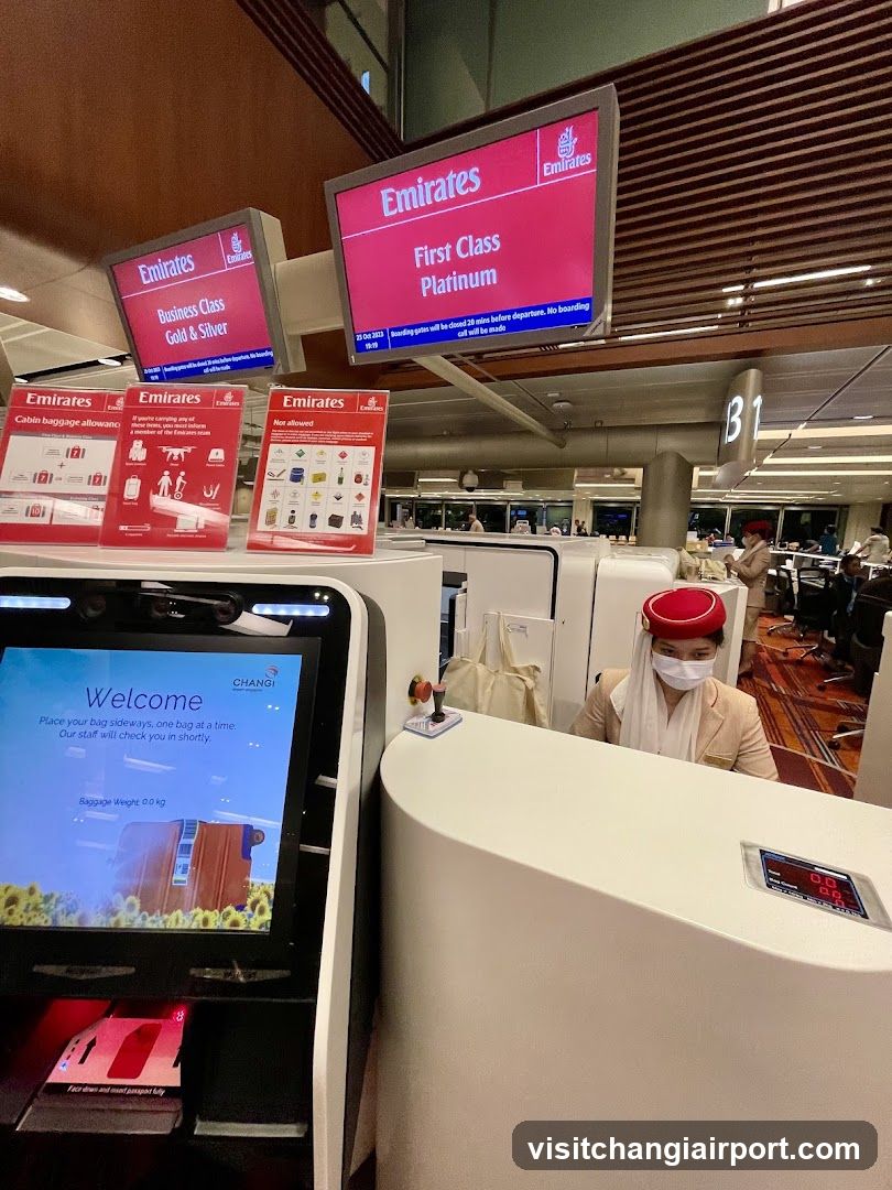 Emirates Check-in Area