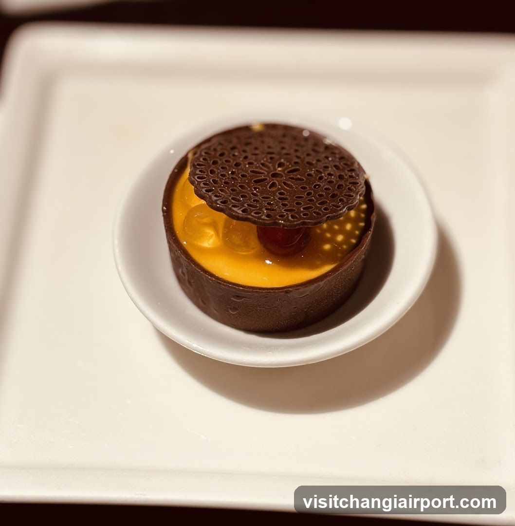 Chocolate Dessert with Orange Gel