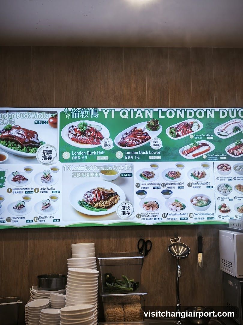 Yi Qian London Duck Menu Board