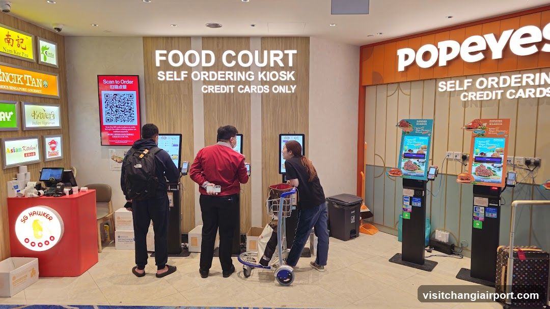 Food Court Self Ordering Kiosk Area