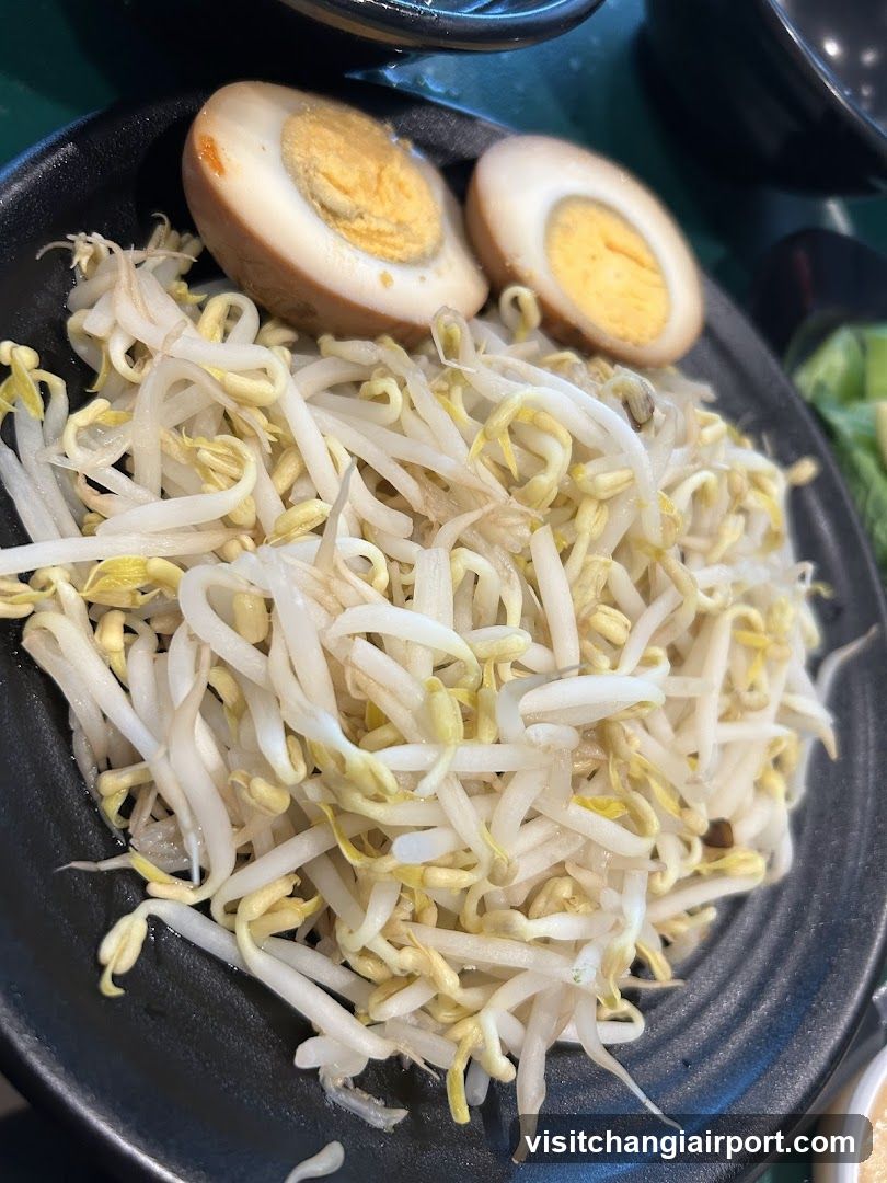 Bean Sprout and Boiled Egg Dish