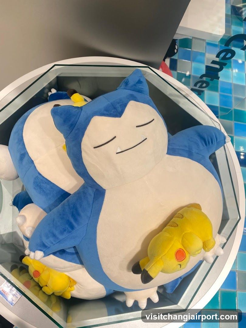 Pokemon plushies display