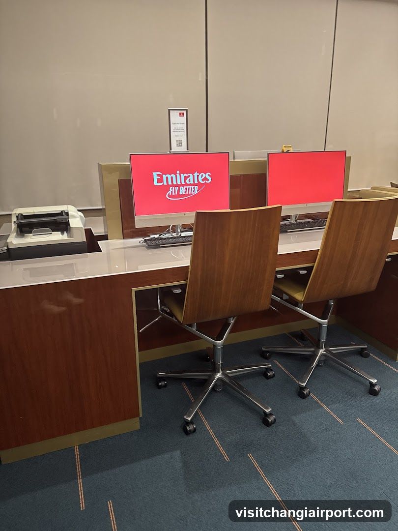 Emirates Check-in Counter