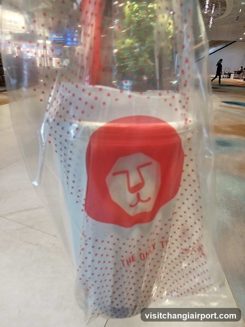 Red Lion Cup in Plastic Bag