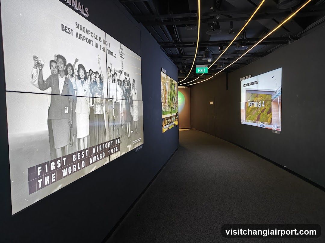Airport Award Display Hallway