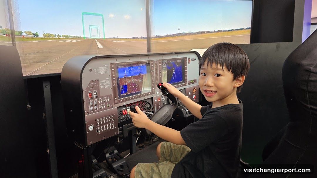 Child Playing Flight Simulator