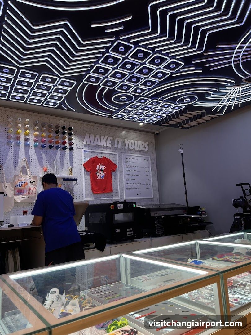 Custom T-Shirt Printing Shop Interior