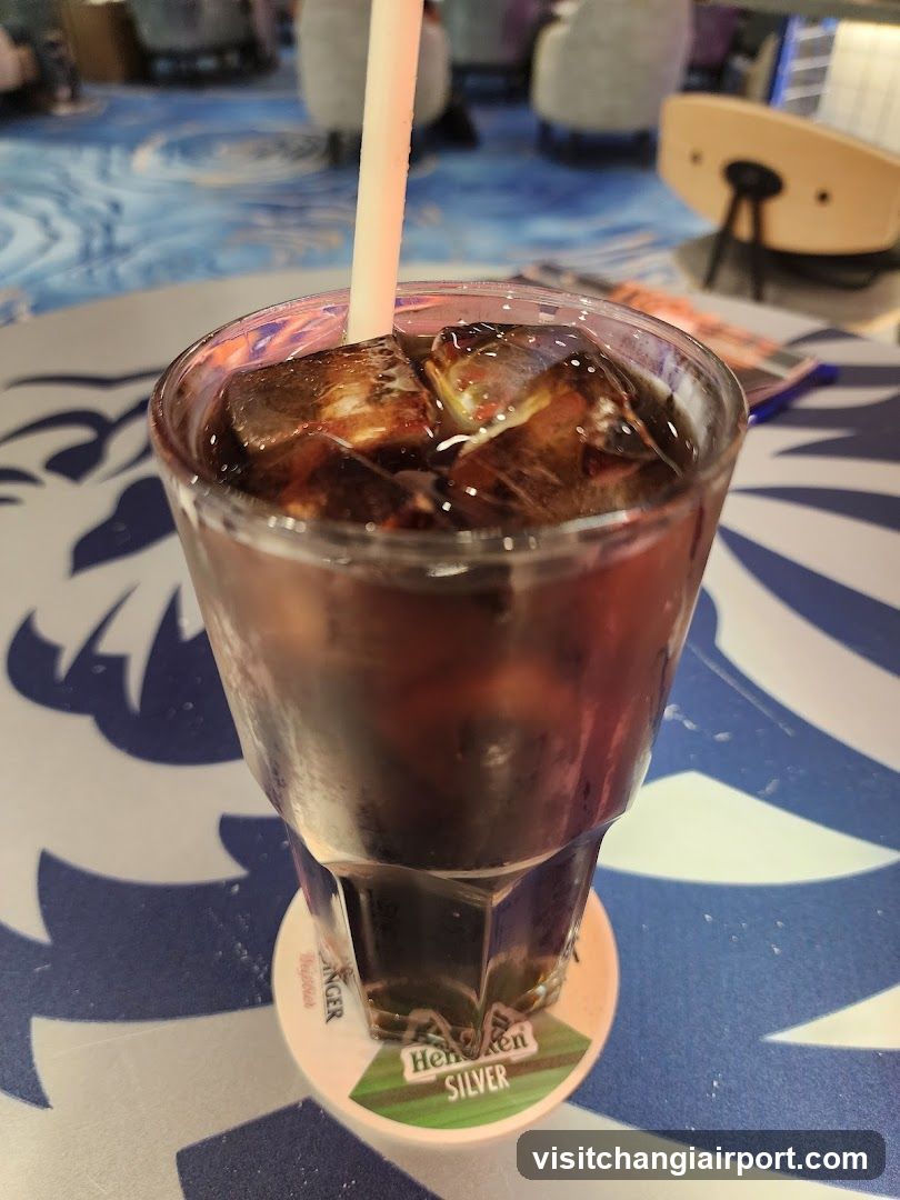 Iced Drink with Straw