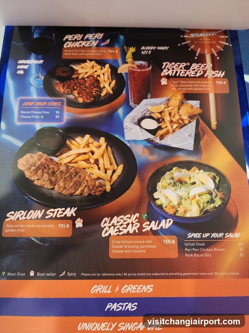 Grill & Greens Menu