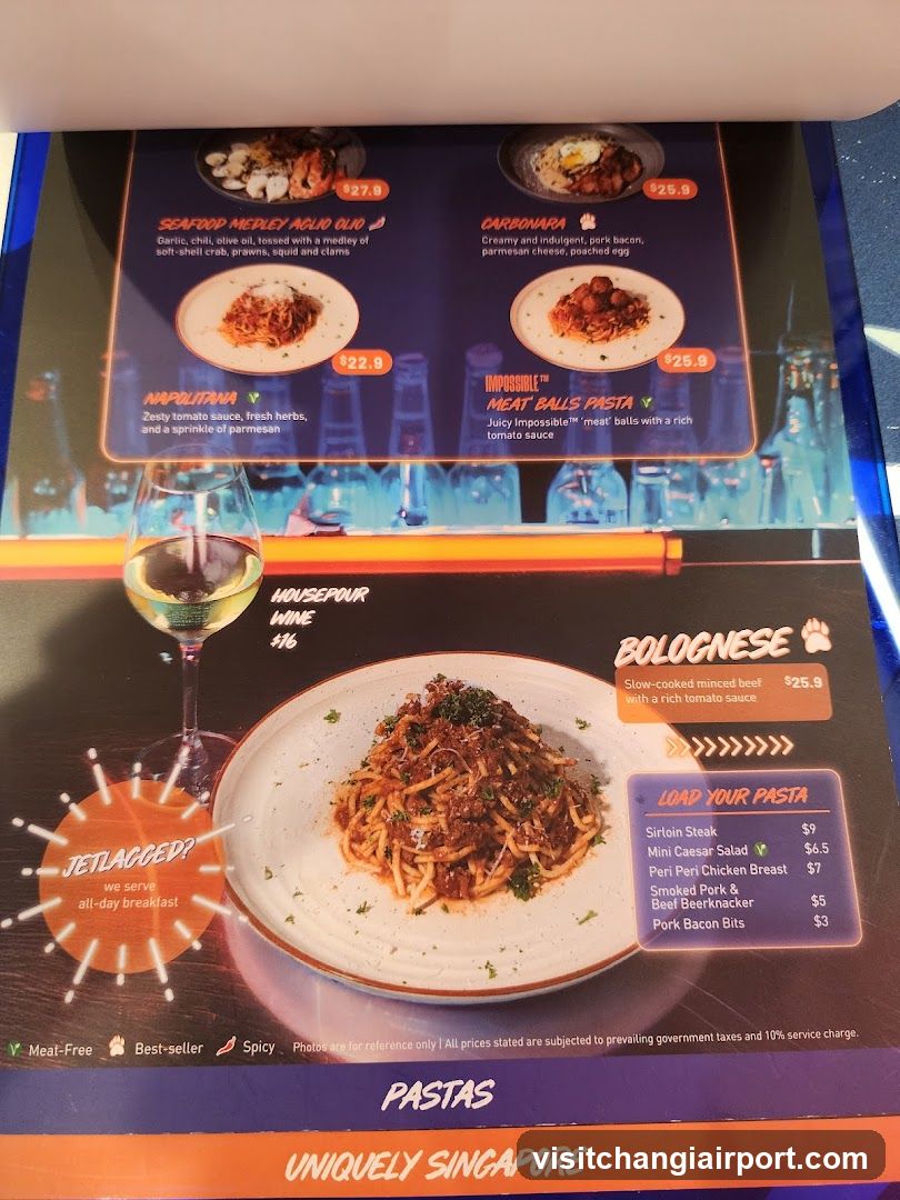 Pasta Menu Page