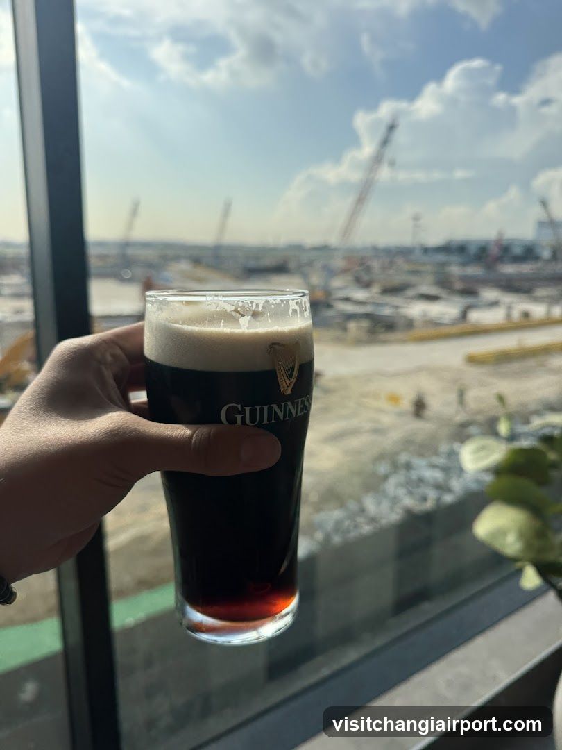 Guinness Beer with Construction View