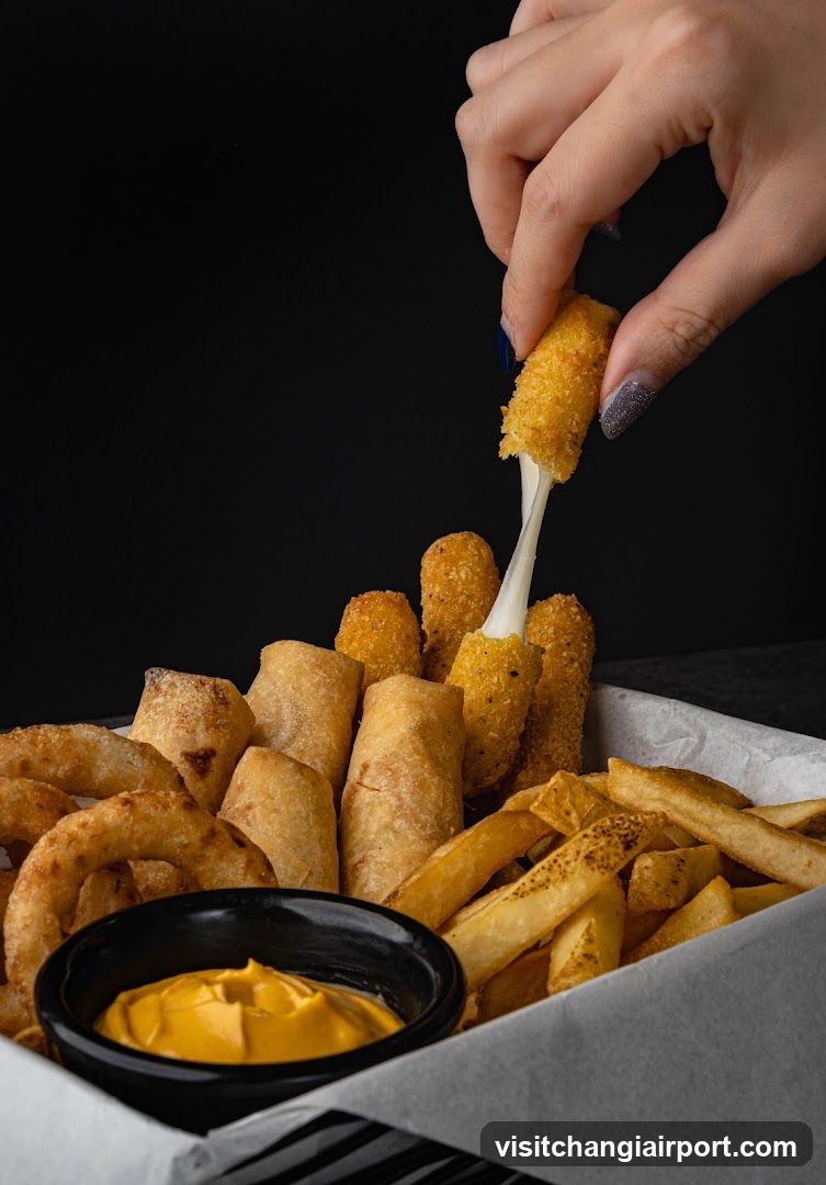 Fried Food Platter with Cheese Sticks and Fries