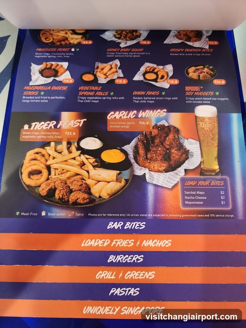 Tiger Feast Menu Page