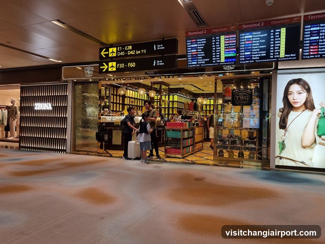 Airport Terminal Storefront Scene