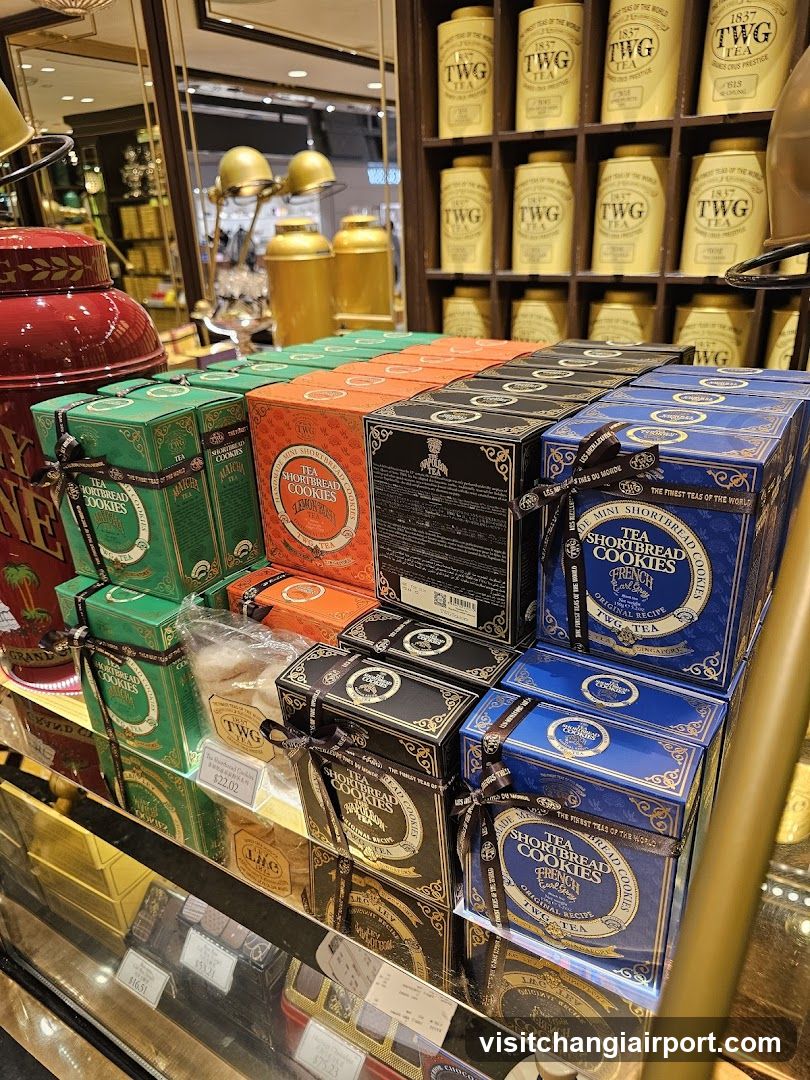 TWG Tea and Shortbread Cookies Display