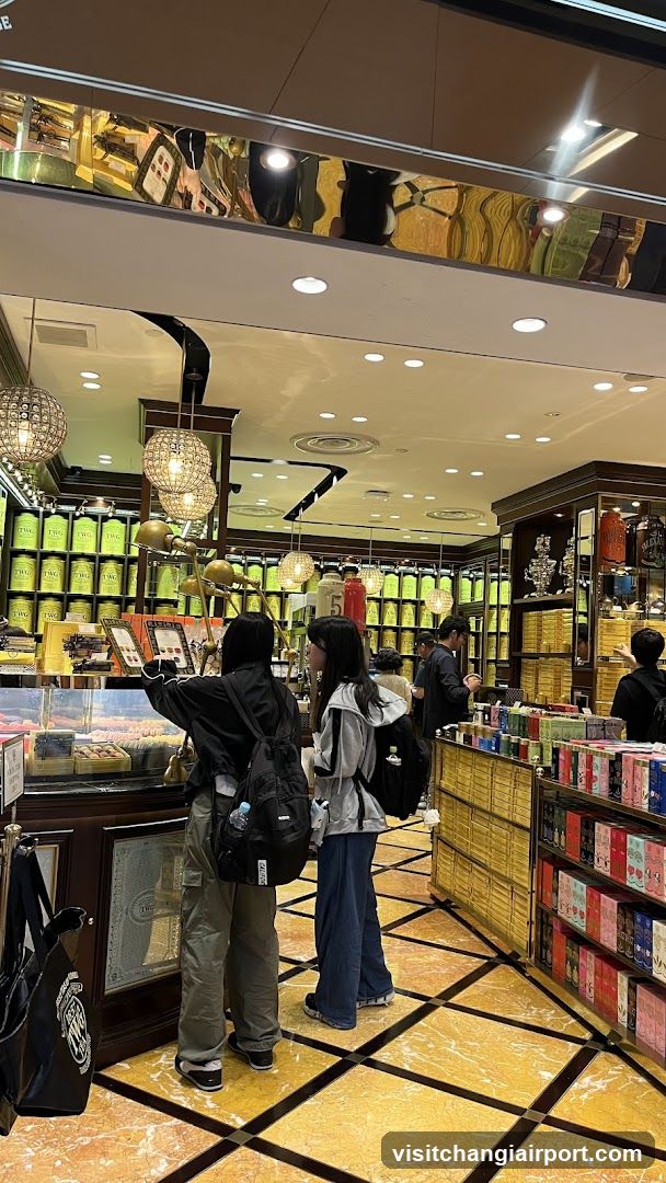 Interior of a retail store with customers browsing products