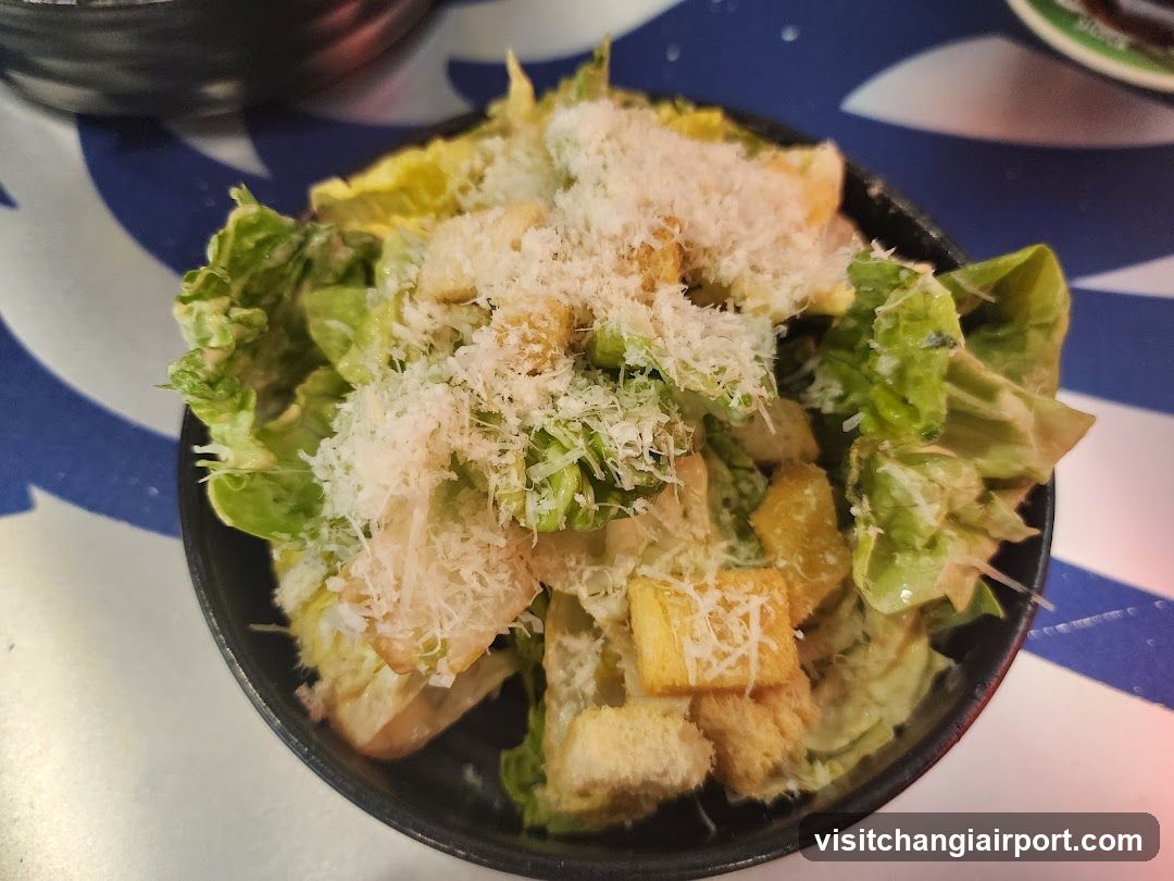 Caesar Salad with Croutons and Parmesan Cheese