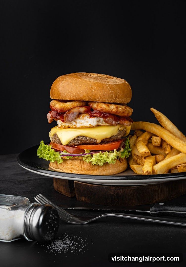 Loaded Burger with Fries