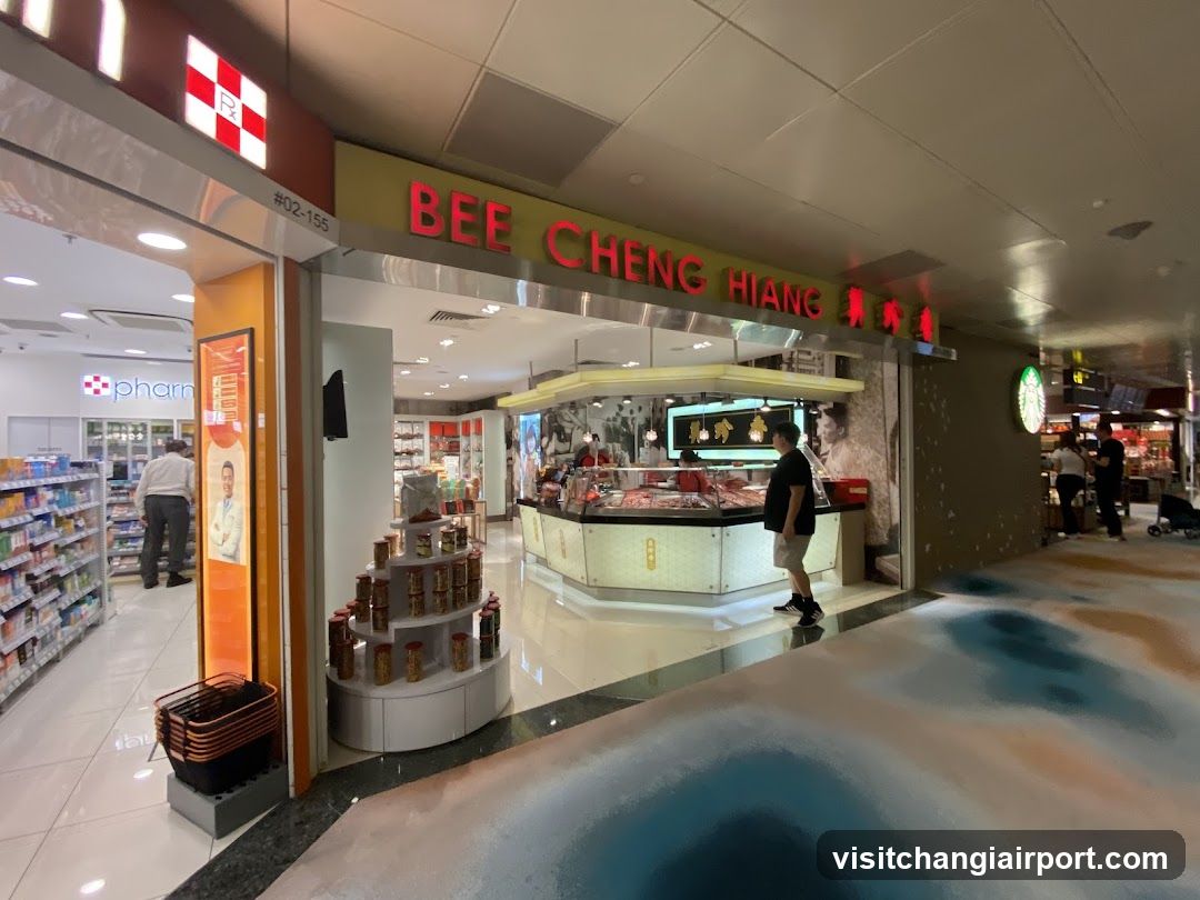 Bee Cheng Hiang Storefront Interior View