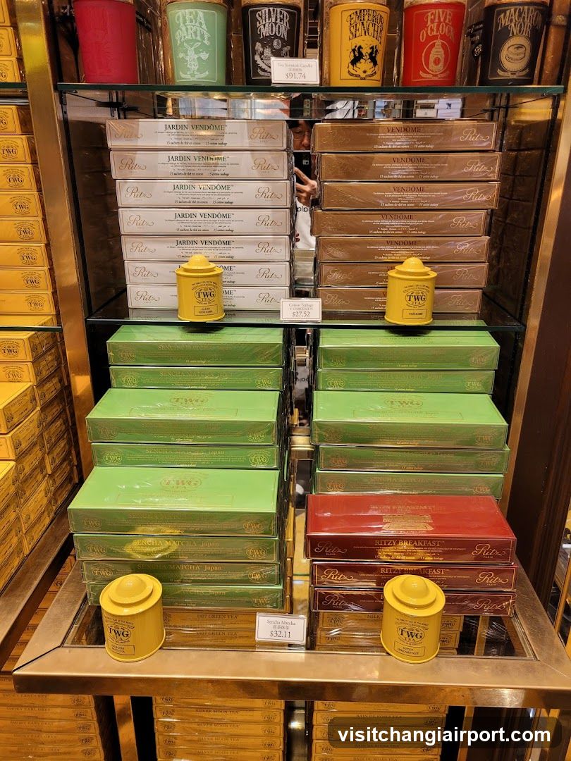 TWG Tea Display Shelf