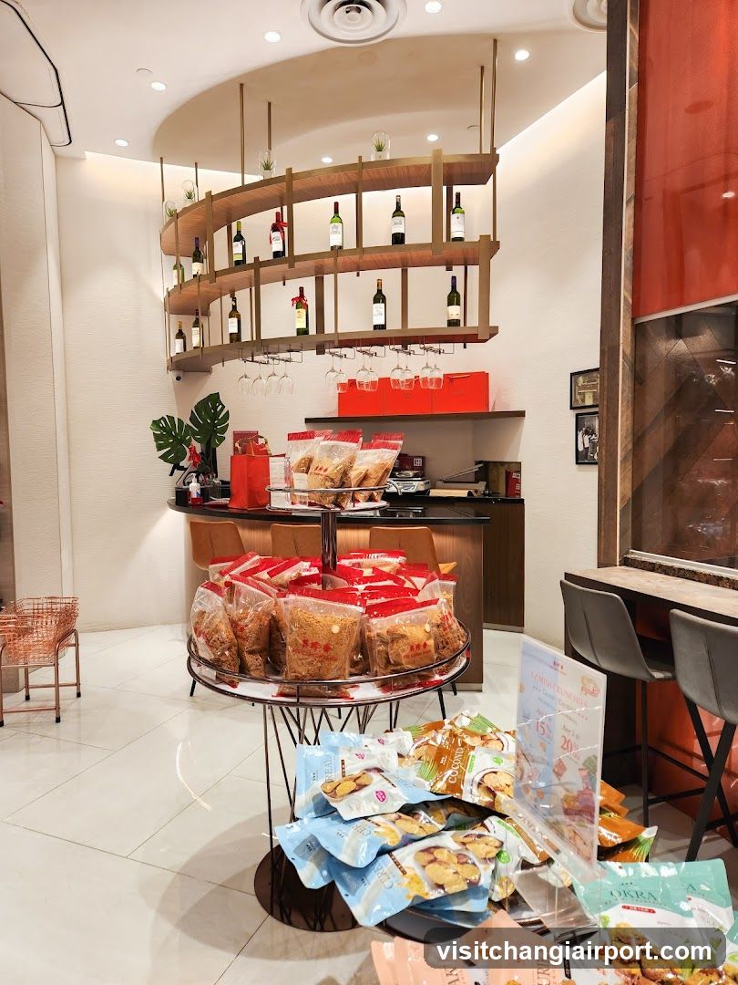 Interior of a snack shop or cafe