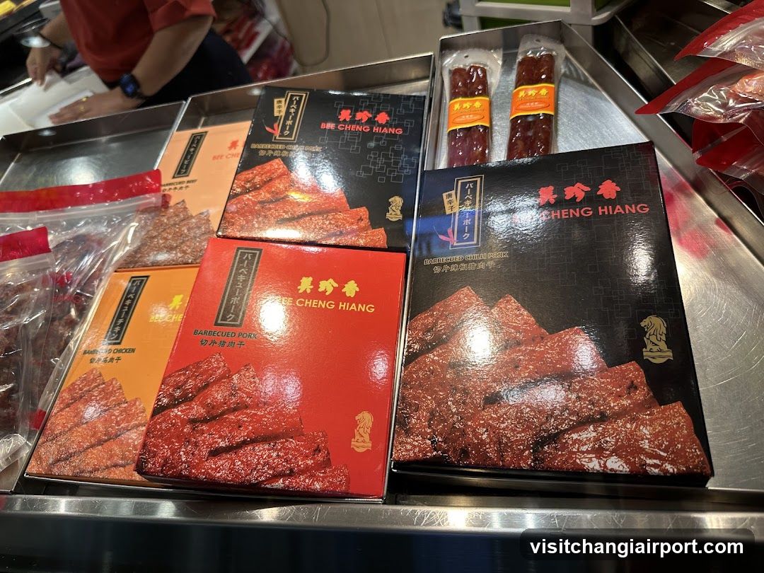 Bee Cheng Hiang Products Display