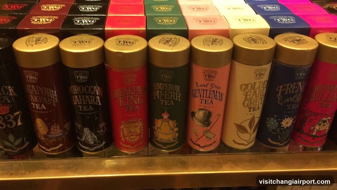 TWG Tea Cans Display