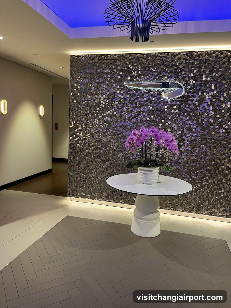 Lobby Interior with Sparkle Wall