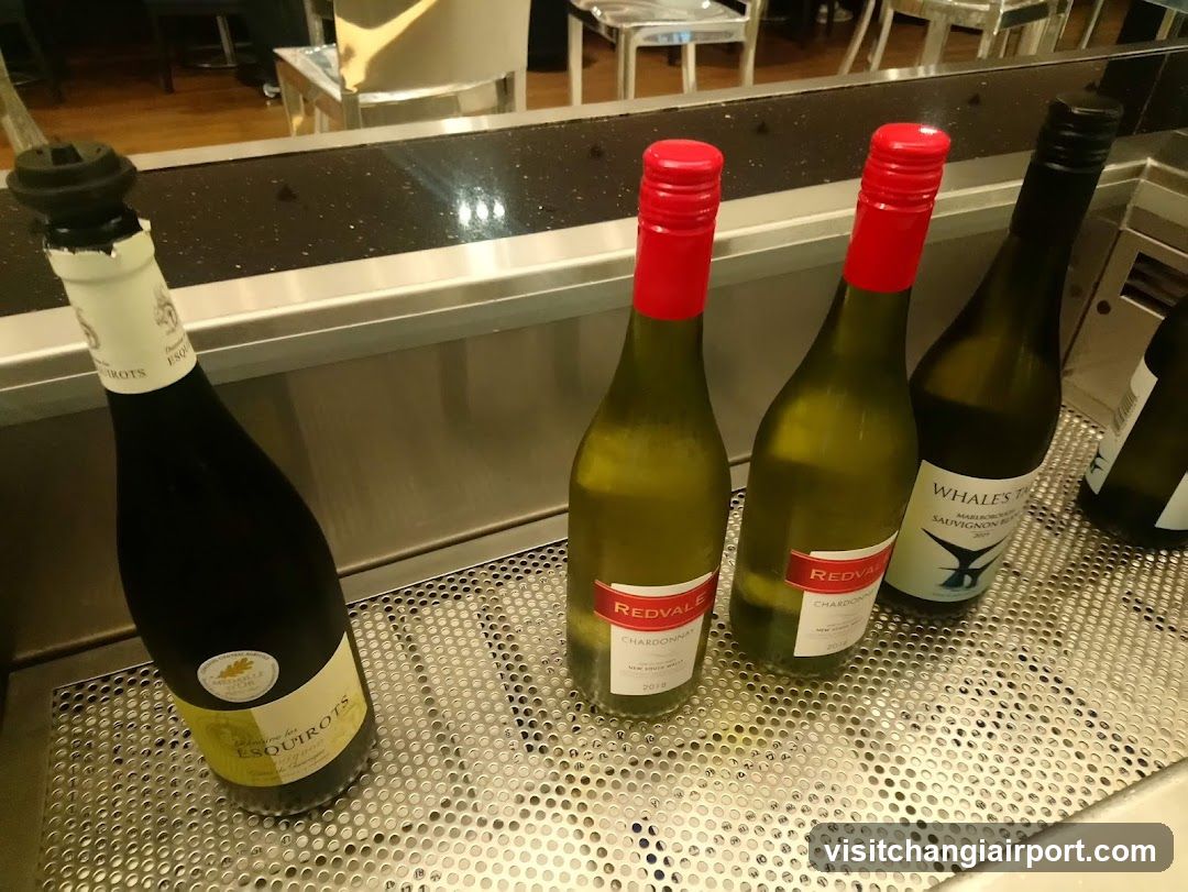 Wine Bottles on a Bar Counter