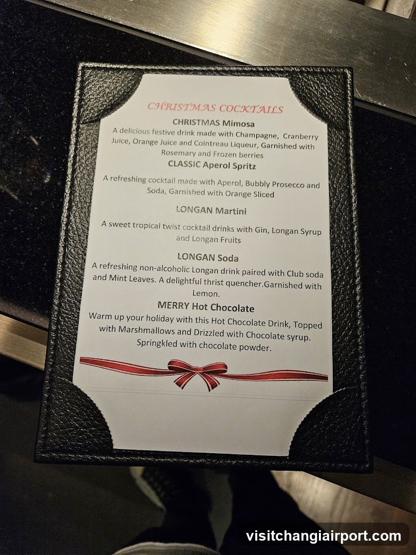 Christmas Cocktails Menu