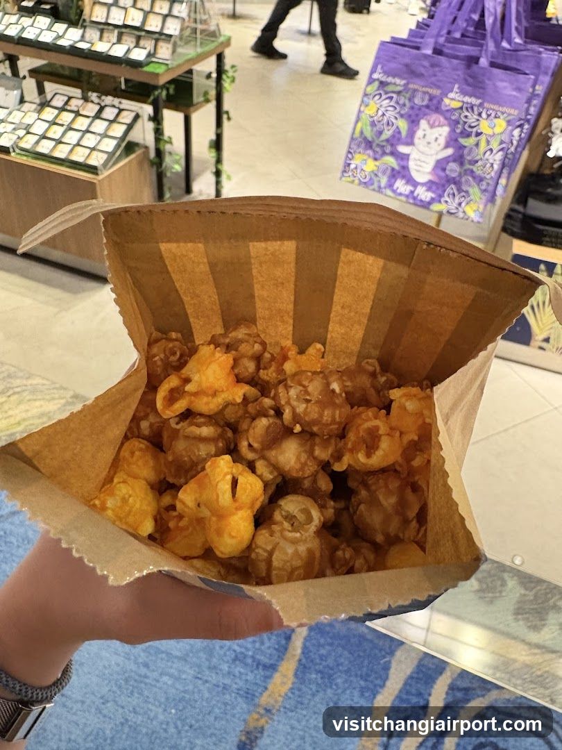 Popcorn in a paper bag