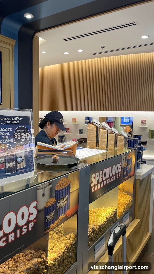 Snack Shop Interior with Staff