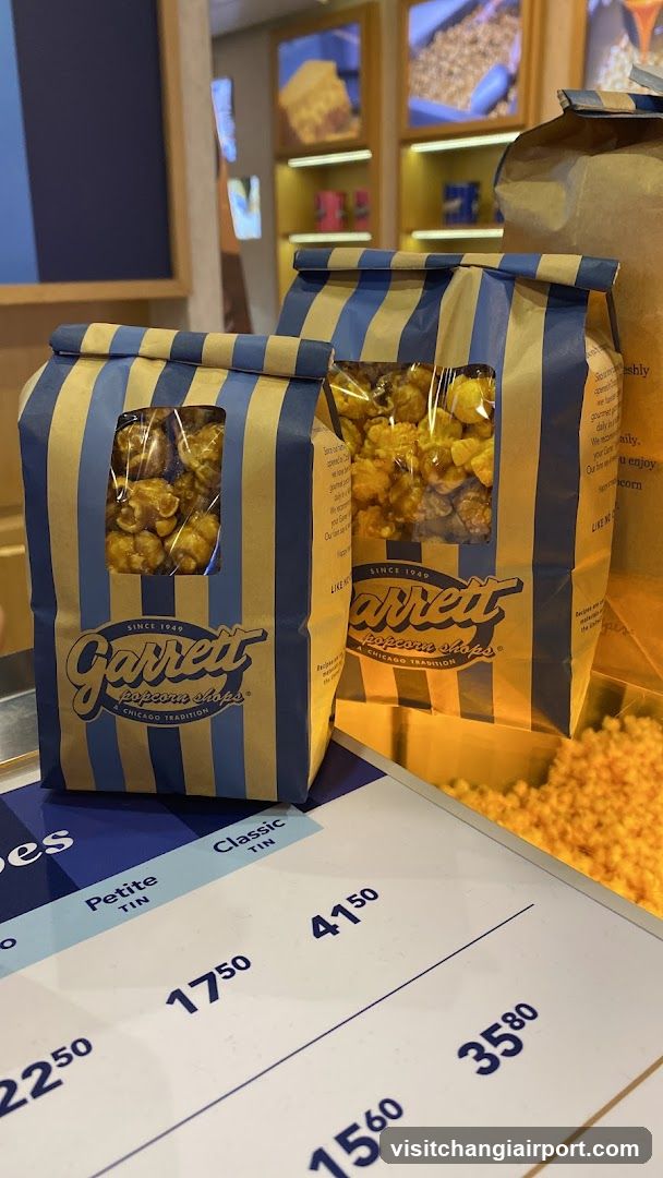 Garrett Popcorn Shops display