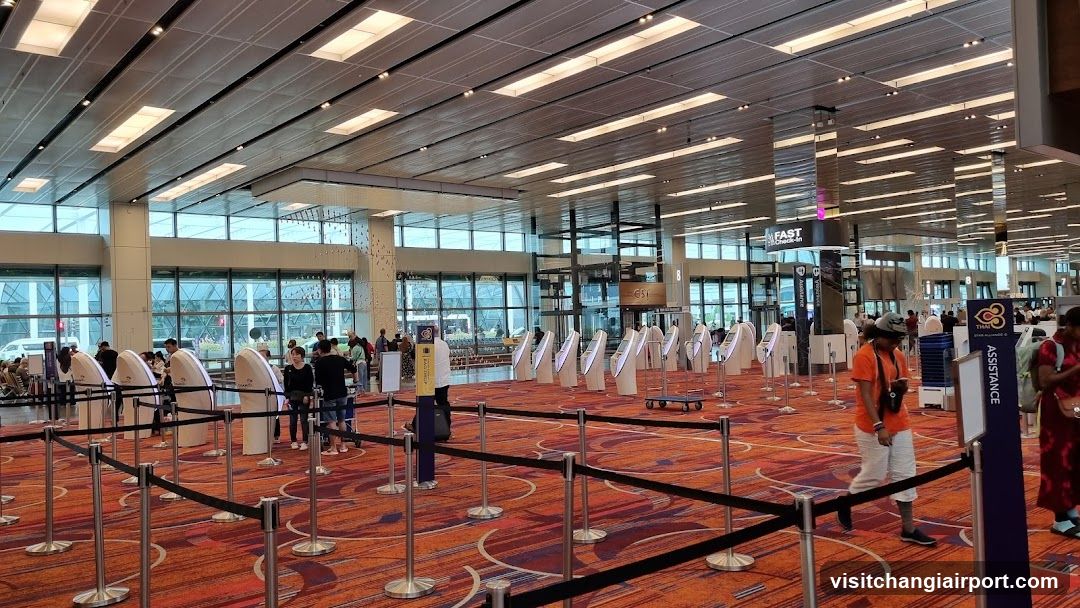 Airport Security Check-In Area