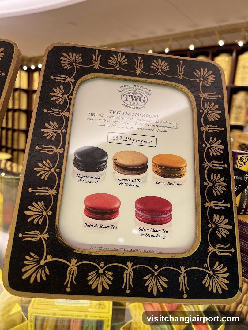 TWG Tea Macarons Display
