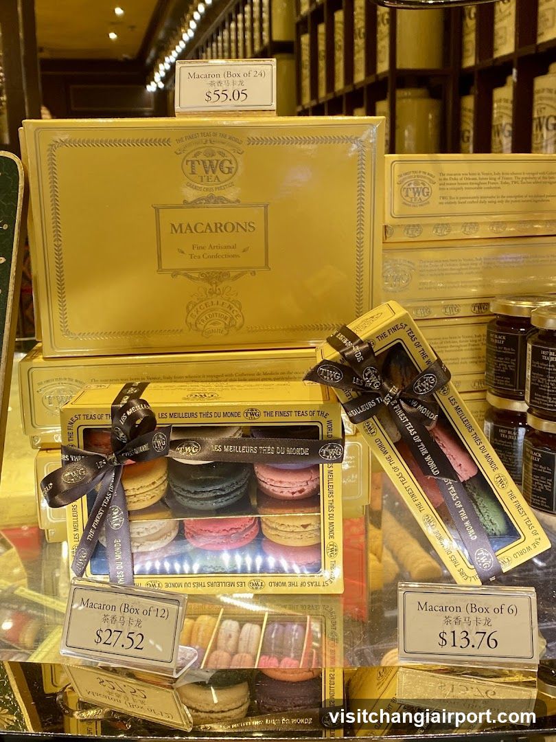 TWG Tea Macarons Display