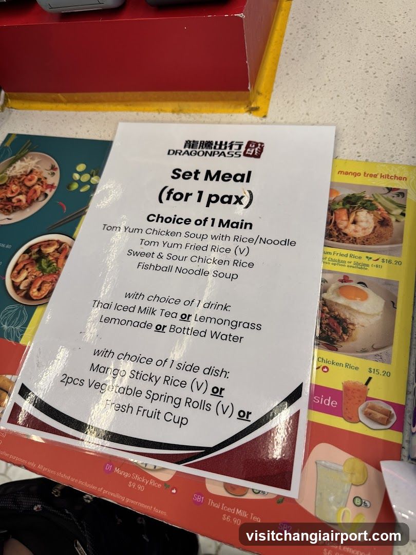 Dragon Pass Set Meal Menu