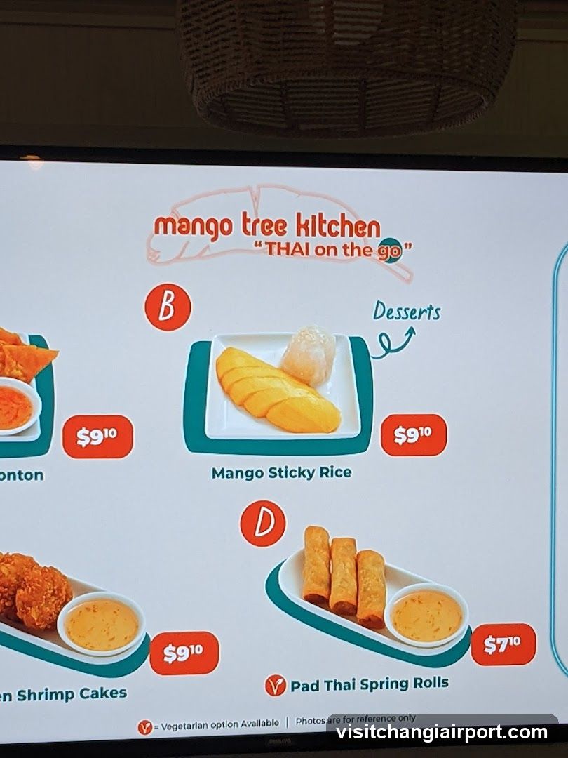 Mango Tree Kitchen Menu Display