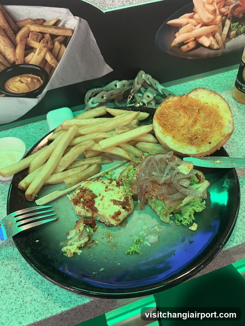 Burger and Fries Meal
