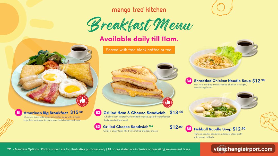 Mango Tree Kitchen Breakfast Menu