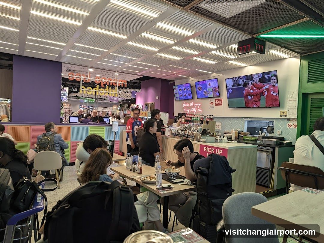 Food Court Interior Scene