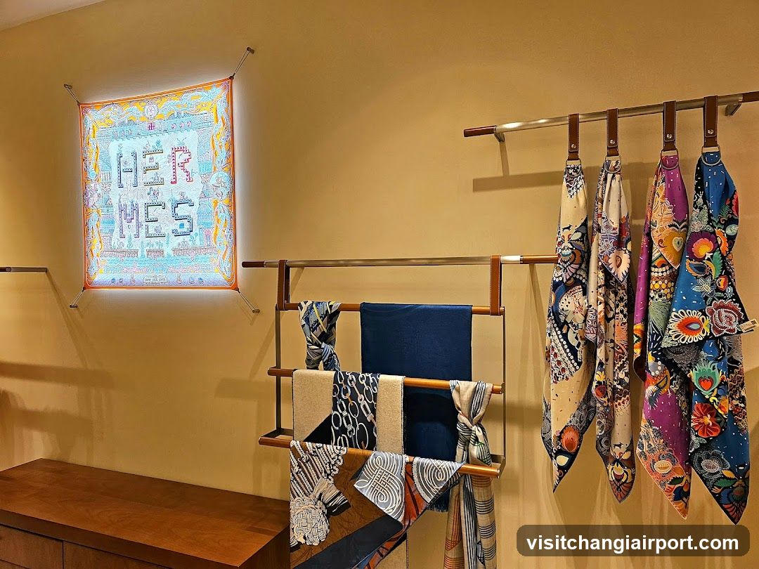 Hermes Scarf Display