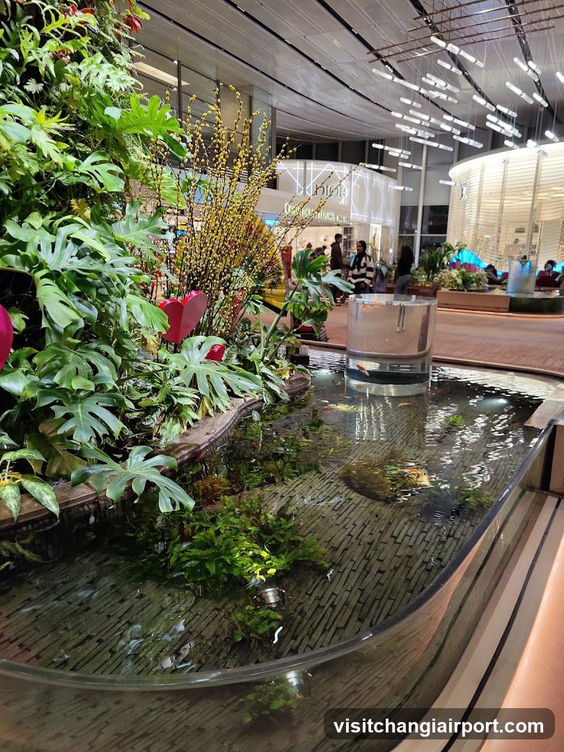 Indoor Garden with Water Feature