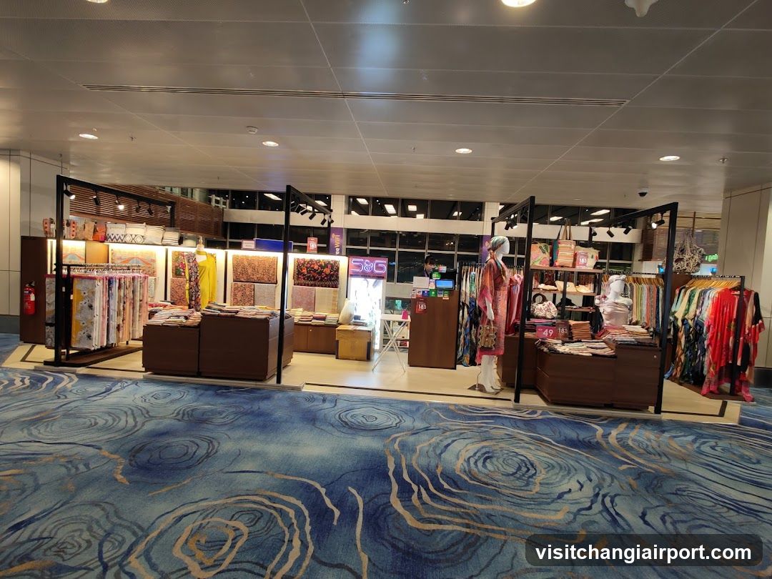 Interior of a clothing store
