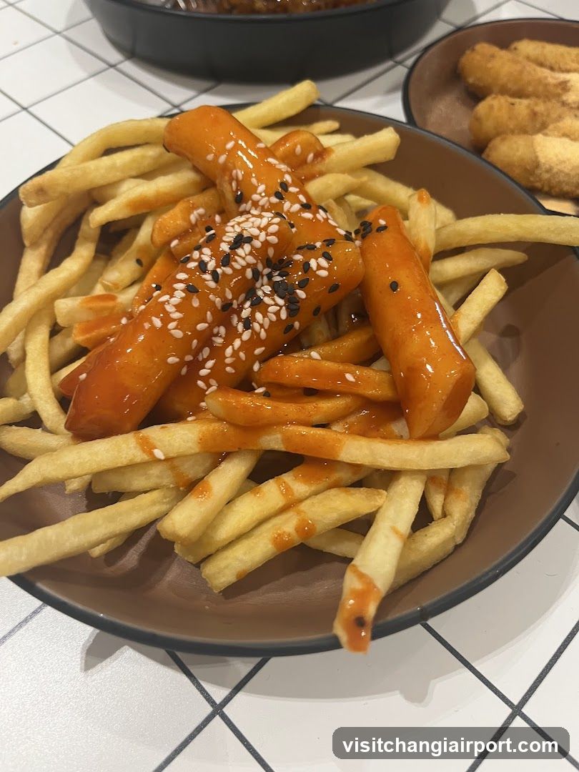 Taco with Fries and Sesame Seeds