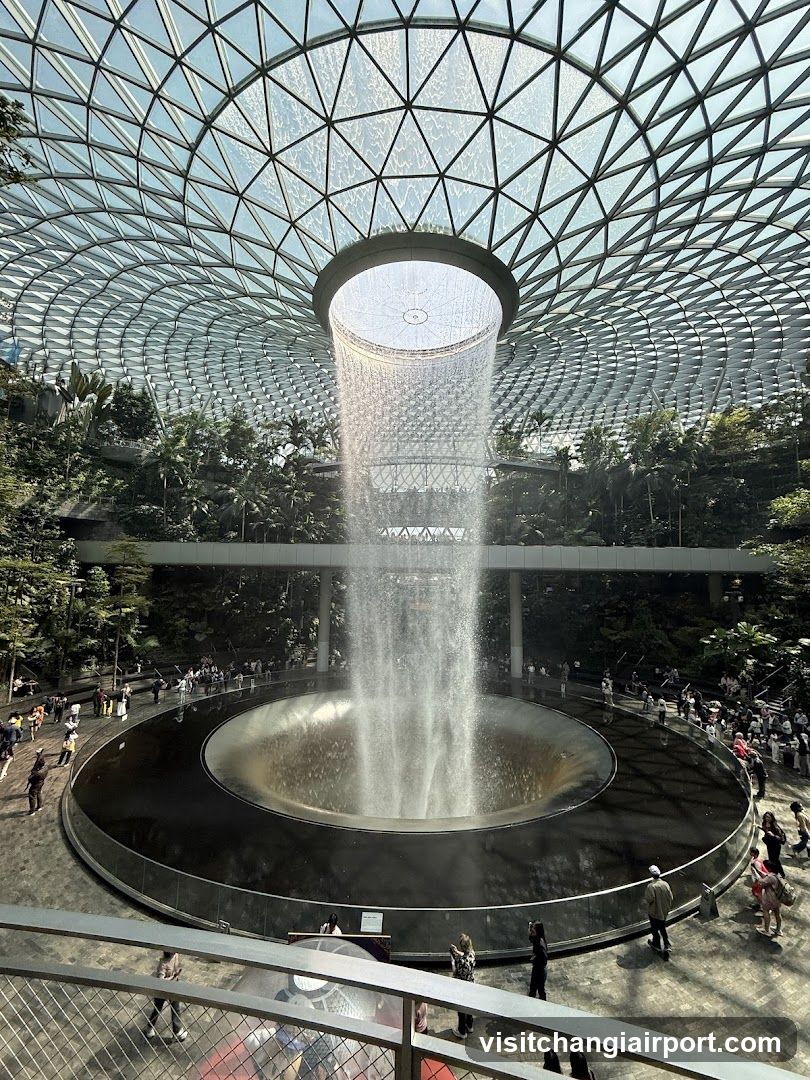 The Cloud Forest at Jewel Changi Airport